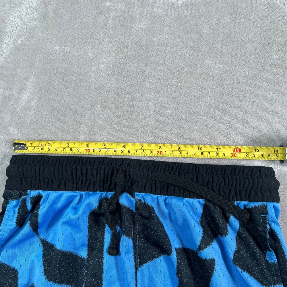 Jordan Basketball Shorts Youth Size Medium Blue Black Dri-FIT Graphic Mesh Gym - Picture 5 of 9